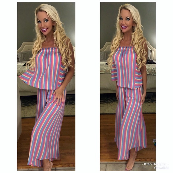 💕LAST 1! Color Block Striped Pants -Top Avail. - Picture 4 of 8
